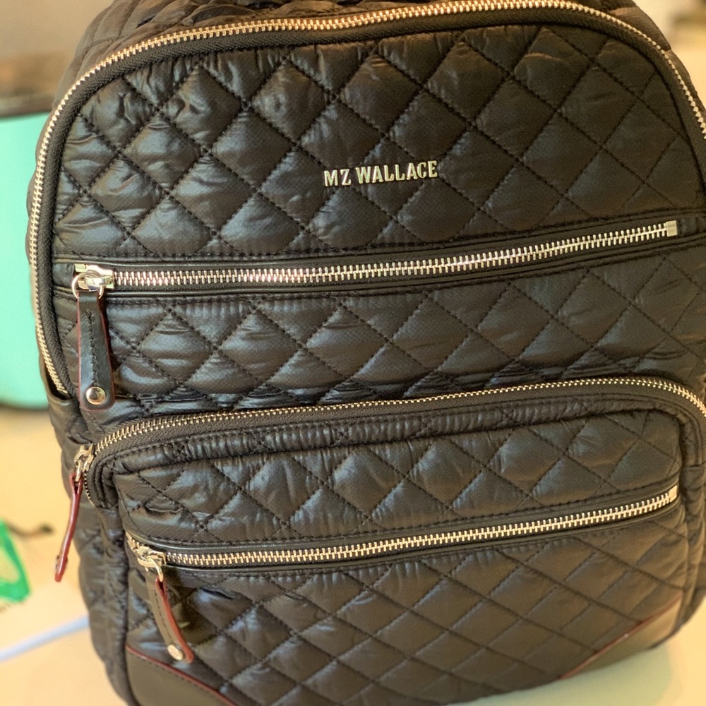 MZ Wallace Black Crosby traveler backpack